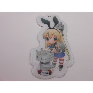 Cosplay Picture Key Accessories with Epoxy-Dripping Artwork (GZHY-KA-037)